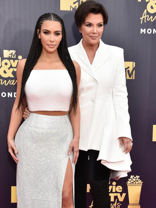 Kim Kardashian and Kris Jenner. Picture: Alberto E. Rodriguez/Getty Images