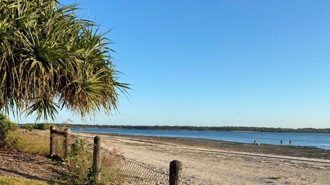 Images of people fishing on Anzac Day at the Kakadu Beach protected bird sanctuary on Bribie Island. Photo supplied.