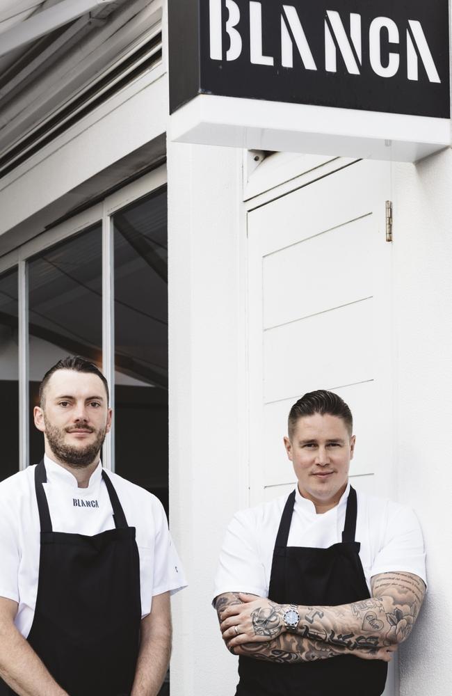 Blanca Bar chef/owners Samuel Cole and Tomi Bjorck (right).