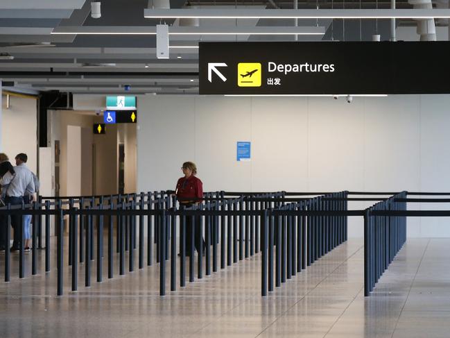 Empty airports are the new normal in Australia. Picture: David Caird