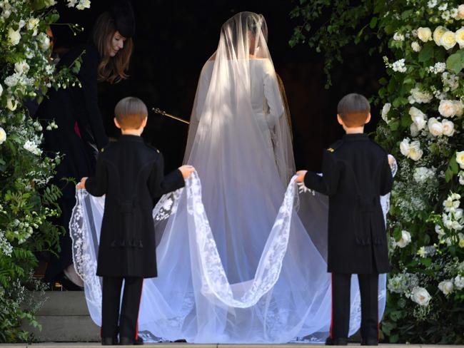 Meghan Markle, wearing a Givenchy gown. Picture: Getty Images