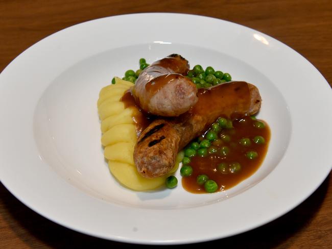 Bangers and Mash. Picture: Evan Morgan