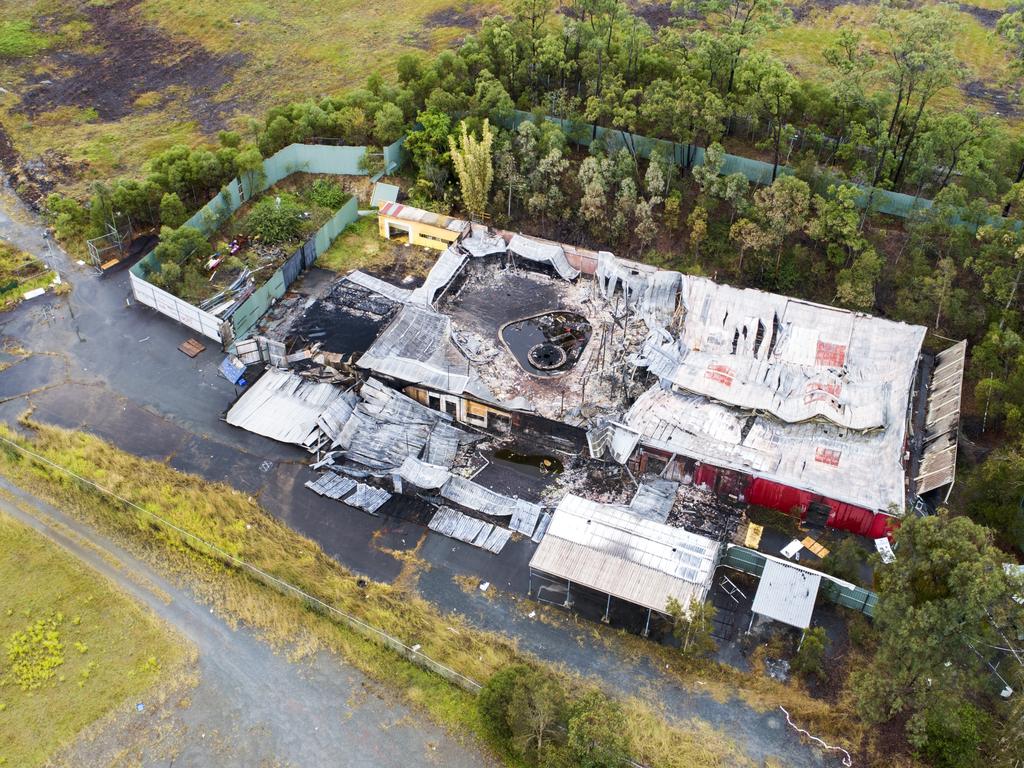 The Big Brother house on the Gold Coast after last weeks fire.