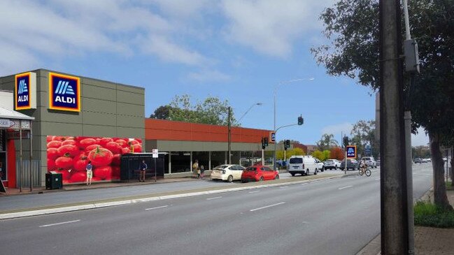 Concept images of the Aldi store at Portrush Road, Glenunga. Picture: Nielsen Architects