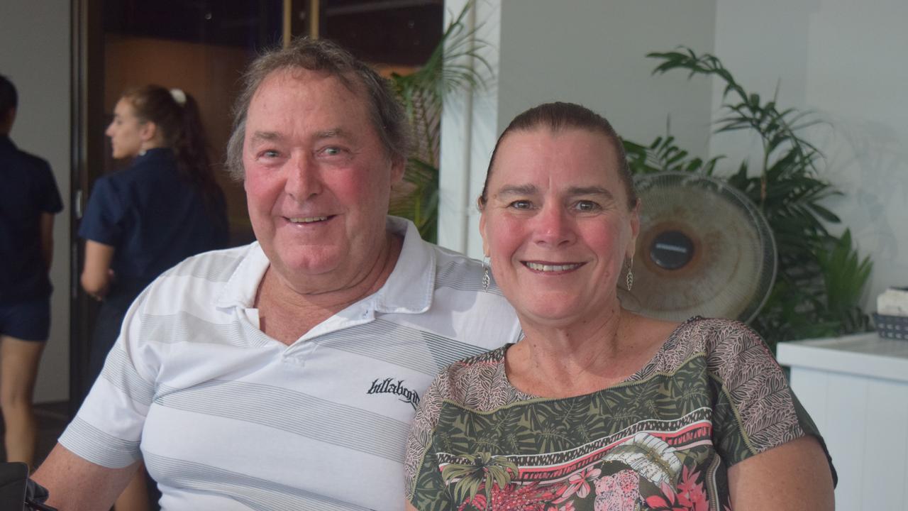 Rod and Debbie Smith from Mirani celebrated New Year at the Whitsunday Sailing Club. Picture: Laura Thomas