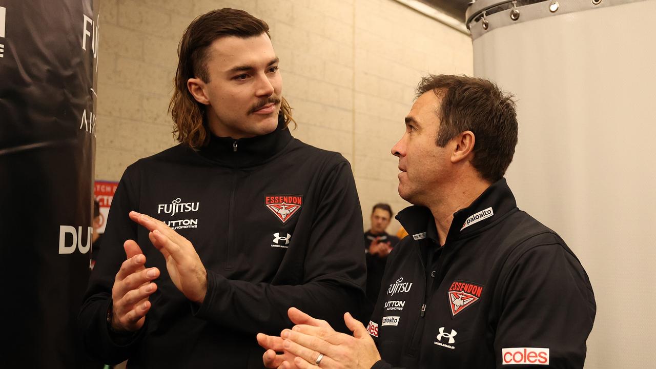 Sam Draper will Bombers coach Brad Scott. Picture: Robert Cianflone/Getty Images