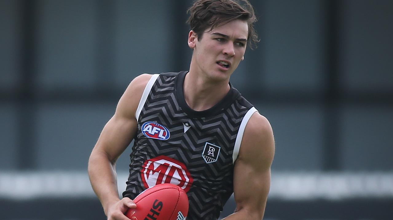 Port Adelaide has a big decision to make on Connor Rozee. Picture: NCA NewsWire/Dean Martin