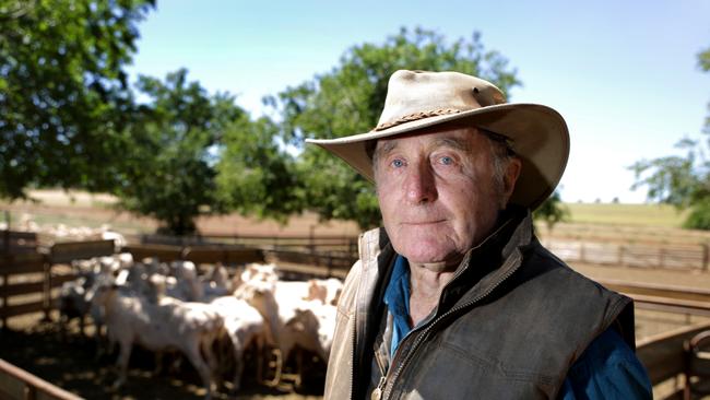 Sheep breeder and grain grower John Kelly on his family farm at Wongarbon, east of Dubbo in NSW. Picture: Dean Marzolla