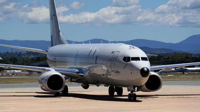 The first RAAF P-8A Poseidon surveillance aircraft from Boeing touched down at RAAF Base Fairbairn, Canberra, last year.