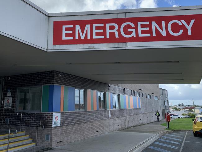 Manning Base Hospital emergency entry on High Street.