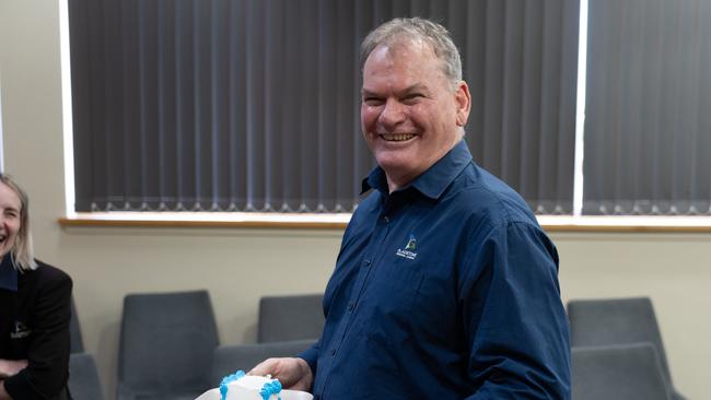 Rob Huth at his last council meeting.