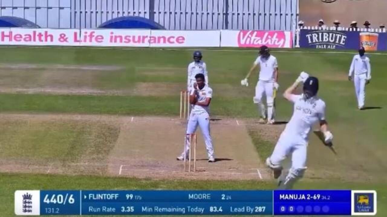 Rocky Flintoff scores second U19 century