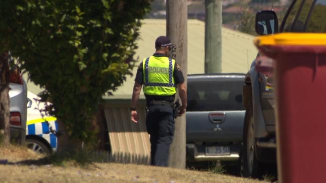 A four-year-old boy riding his bicycle was struck and killed by a garbage truck at 12.15am, January 27 outside his home on Bishops Drive, Newnham, Launceston. Picture: Channel 7 Tasmania