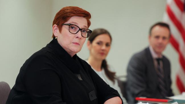 Foreign Minister Marise Payne needs to debate Penny Wong, writes Greg Sheridan. Picture: AFP