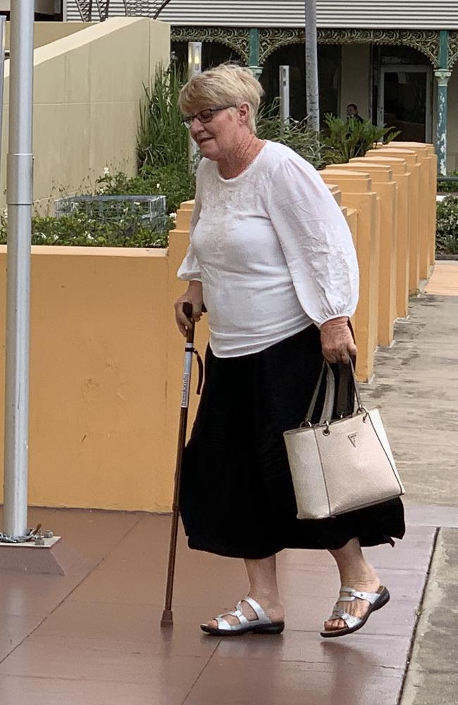 Elizabeth Anne Turner arrives at Mackay courthouse for day six of the attempting to pervert the course of justice and perjury trial against her. She has pleaded not guilty to the charges.