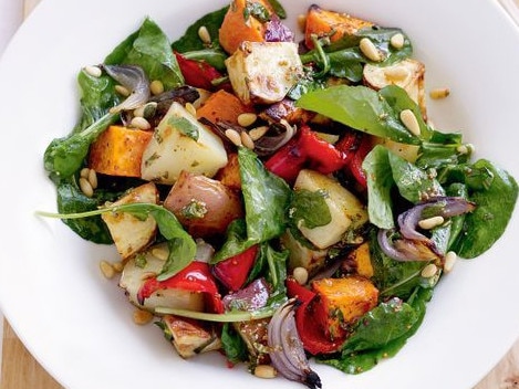 Roasted vegetable salad.