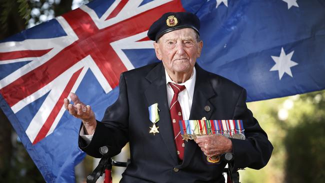 Len Clarke, 94, said the march was hugely important to veterans. Picture: David Caird