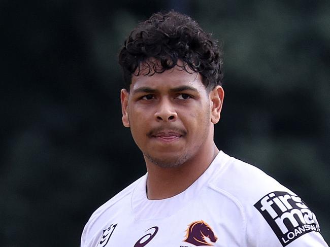 Selwyn Cobbo, Brisbane Broncos training, Red Hill. Picture: Liam Kidston