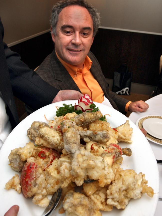 World-famous chef Ferran Adria stopped for dinner at the Golden Century in 2008.