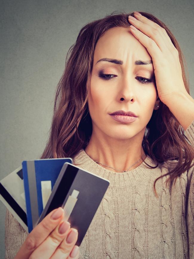 Many people are trapped by high credit card rates. Picture: istock