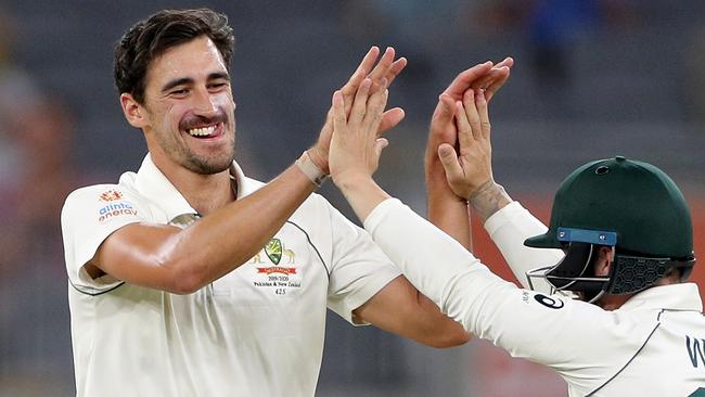 Mitchell Starc has taken 23 wickets already this summer. Picture: AAP