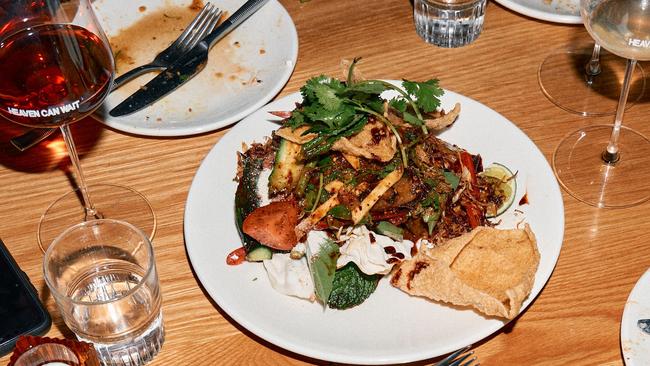 Coconut braised beef, Thai salad at Pastel, North Adelaide.