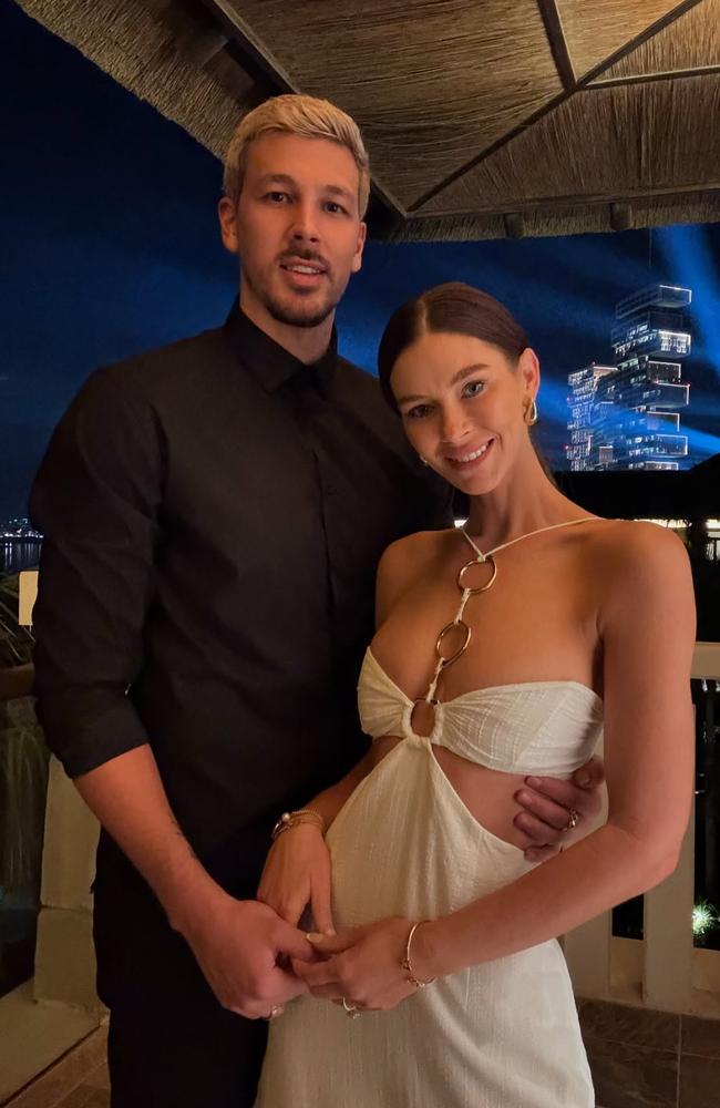 Brittany Hockley is marrying her Swiss soccer star boyfriend Ben Siegrist soon. Picture: Instagram/Ben Siegrist