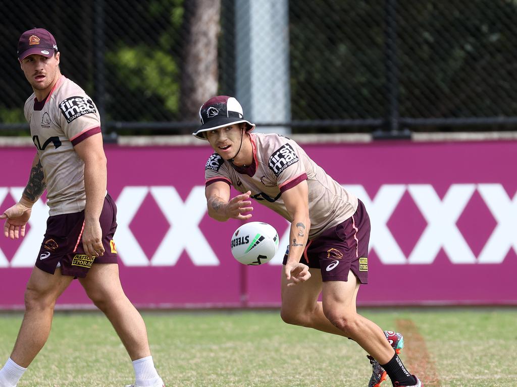 Blake Mozer, Brisbane Broncos training, Red Hill. Picture: Liam Kidston