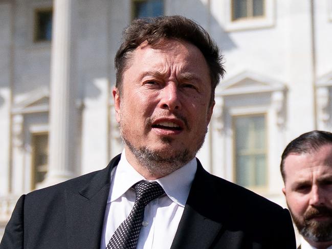 Elon Musk departs following a meeting in the office of US House Speaker Kevin McCarthy (R-CA), at the US Capitol in Washington, DC, on September 13, 2023. (Photo by Stefani Reynolds / AFP)