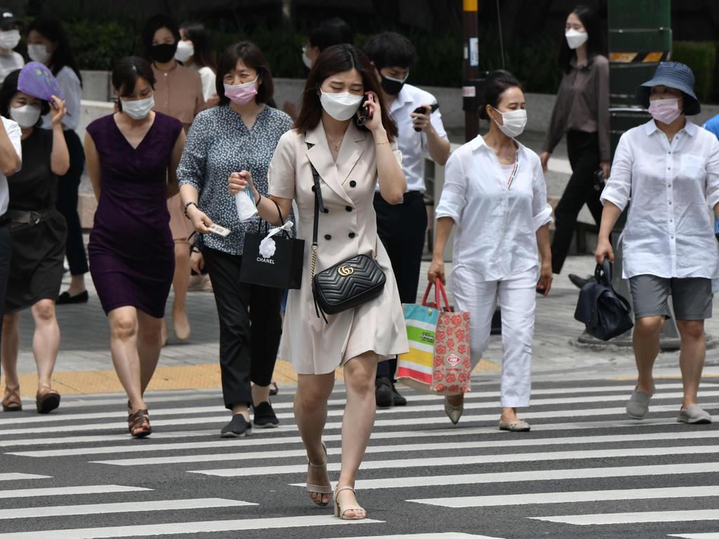 South Korean health authorities have declared the country is battling a second wave of infections. Picture: Jung Yeon-je/AFP