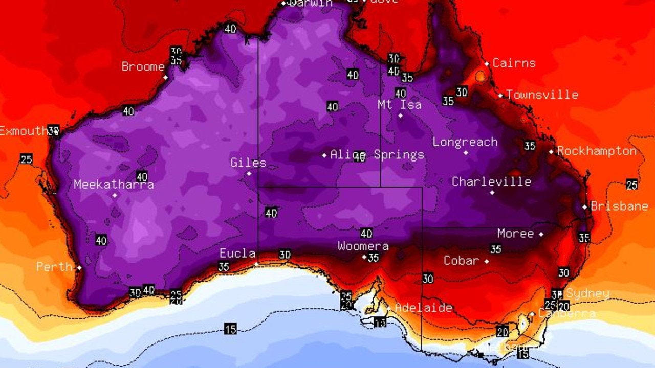 Perth, Brisbane weather Heatwaves to see temperatures soar into 40s