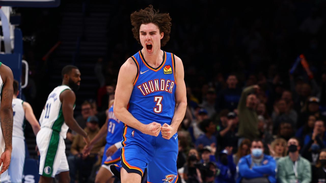 Josh Giddey is the talk of the town in Oklahoma City. Picture: Zach Beeker/NBAE via Getty Images