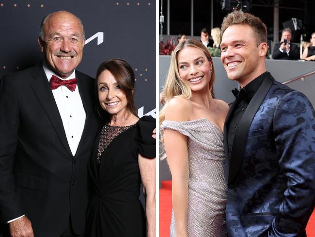 Wally Lewis, Lynda Adams, Lincoln Lewis and Margot Robbie.