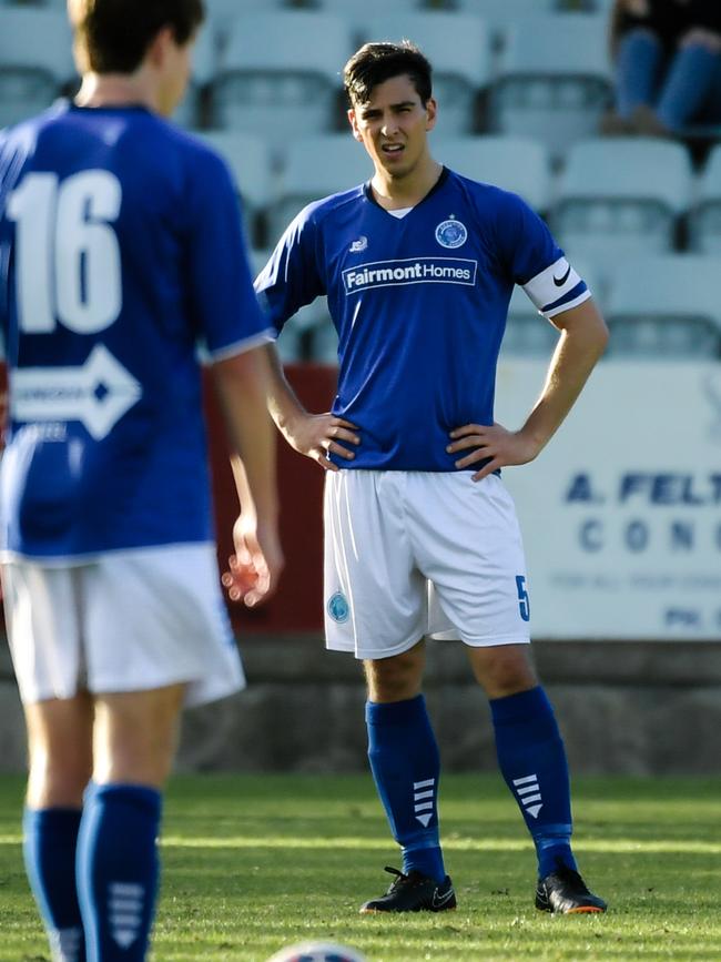 Blue Eagles captain Christopher Annicchiarico. Picture: AAP/Morgan Sette