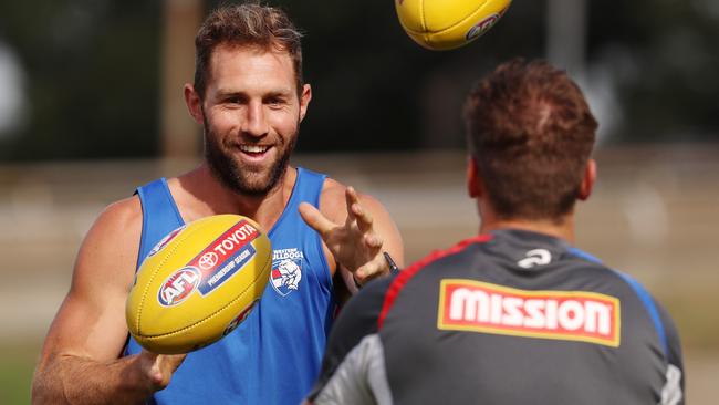 Travis Cloke will play his first game as a Bulldog in Round 1. Picture: Michael Klein