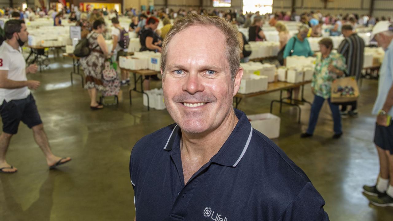 Grant Simpson, CEO Lifeline Darling Downs &amp; South West QLD at the Chronicle Lifeline Bookfest 2022. Saturday, March 5, 2022. Picture: Nev Madsen.