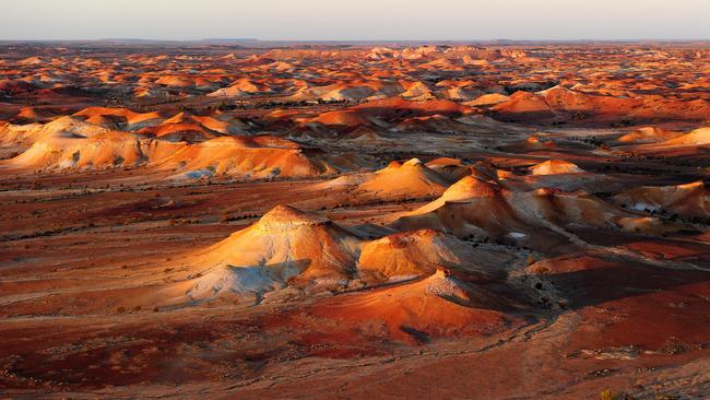 The Painted Hills, the remains of an inland sea that can be seen only from the air. Picture: Mark Brake