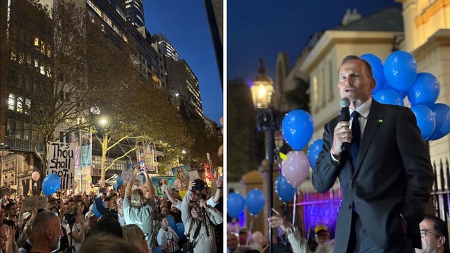 Pictured is former PM Tony Abbott at an anti-abortion rally in Sydney.