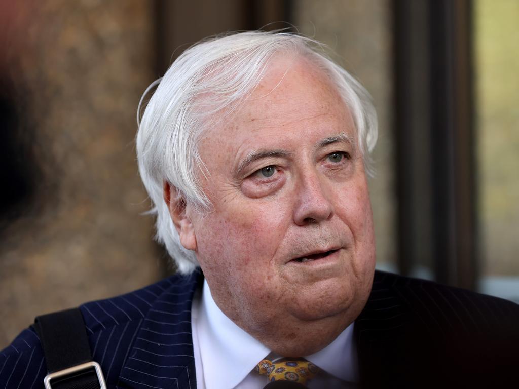 Clive Palmer says he has Covid-like symptoms. Picture: NCA NewsWire / Damian Shaw