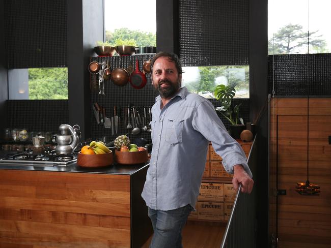 For Sun Tas. Chris Clinton inside his New Town Road House that has made the most of a small space. Open House Hobart event. Picture: NIKKI DAVIS-JONES