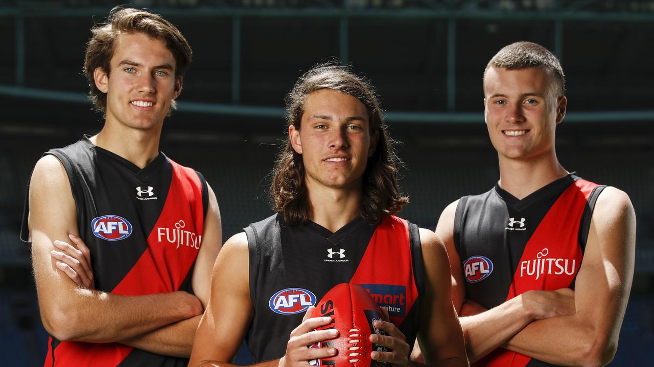 Zach Reid, Archie Perkins and Nik Cox are now Bombers. Picture: Getty Images