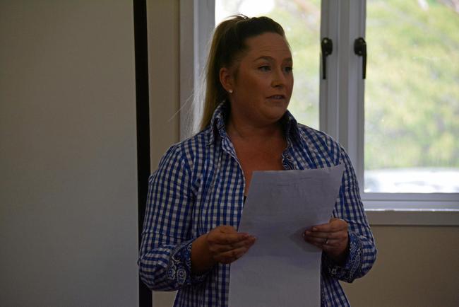 TALK: Cilla Pershouse discusses her journey to show kids rural life at the Burnett Inland&#39;s Women in Ag Day in Durong on March 3. Picture: Jessica McGrath