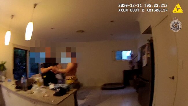 A still from footage captured by Queensland Police during a major drug bust in Brisbane's Fortitude Valley.