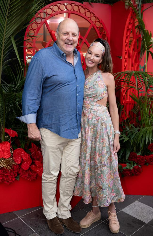 Billy Brownless and new girlfriend Lizzie in the Piper-Heidsieck Champagne Bar. Photo by TENNIS AUSTRALIA/ FIONA HAMILTON.