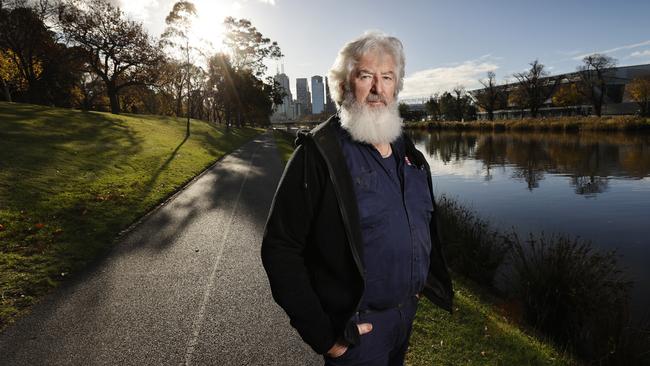 Stuart Schulze, whose wife Lynette was among four police killed in the Eastern Freeway tragedy. Picture: Alex Coppel.