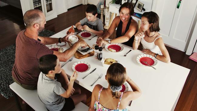 Hannah Scott and family, Sunny Ave. Picture: Justine Walpole