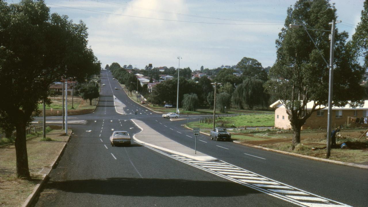 The intersection of James and Kitchener St in the 1970s.