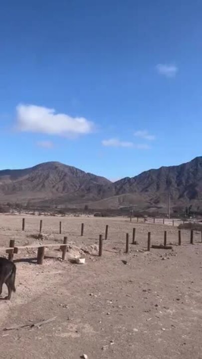 Dust Rises Near Epicenter of 6.4-Magnitude Earthquake in Chile