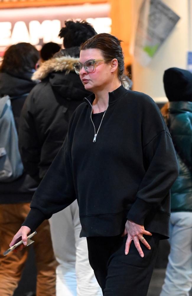 Linda Evangelista was spotted maskless in New York’s Chelsea Market. Picture: Elder Ordonez/SplashNews.com/Media Mode