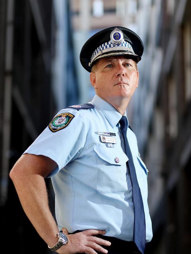 New NSW Police Force Commissioner Mick Fuller is shaking up the force and wants more boots on the ground. Picture: Brianne Makin